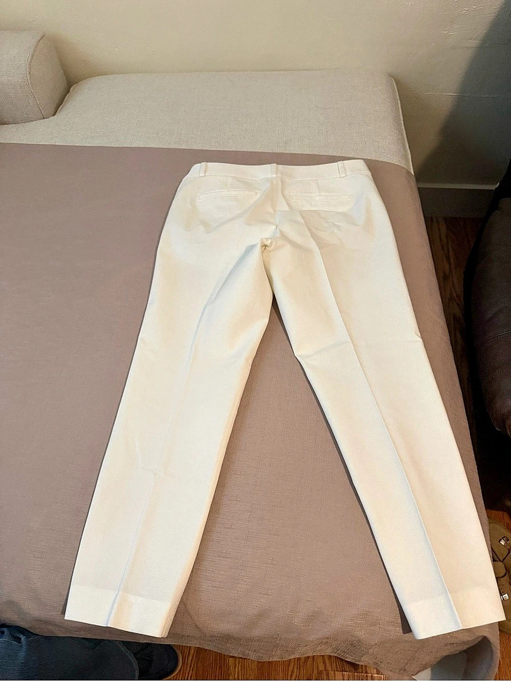 Banana Republic Sloan Fit Pant Straight-Leg Pants in White